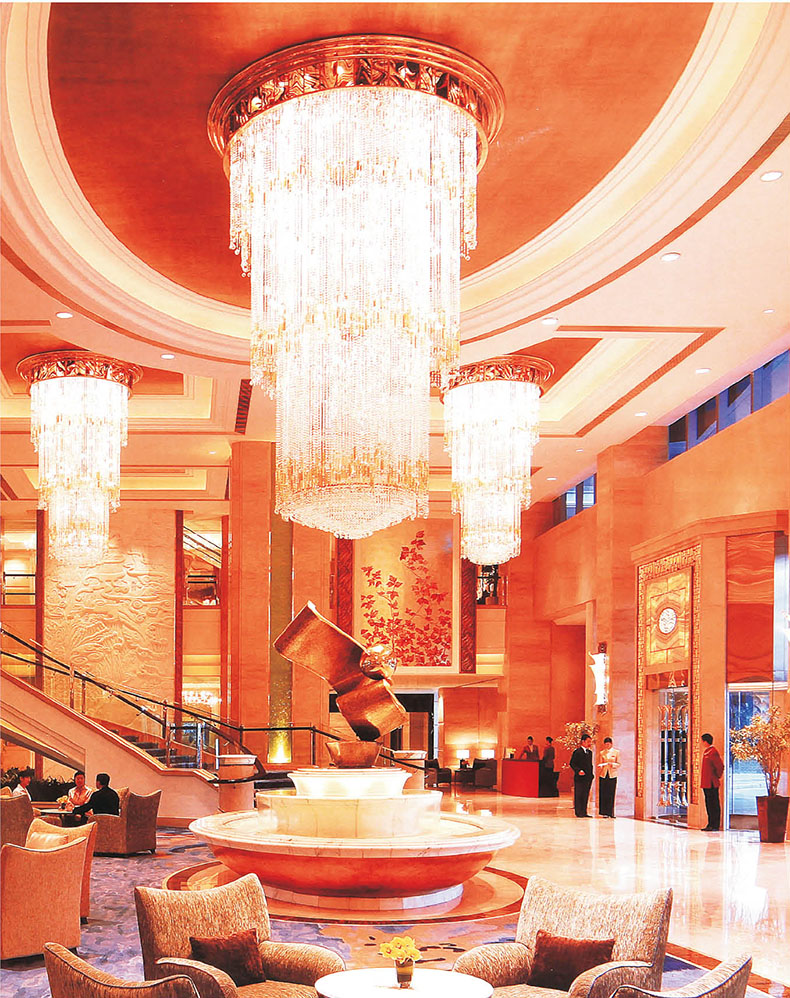 商务大楼工程非标艺术水晶灯定制样板