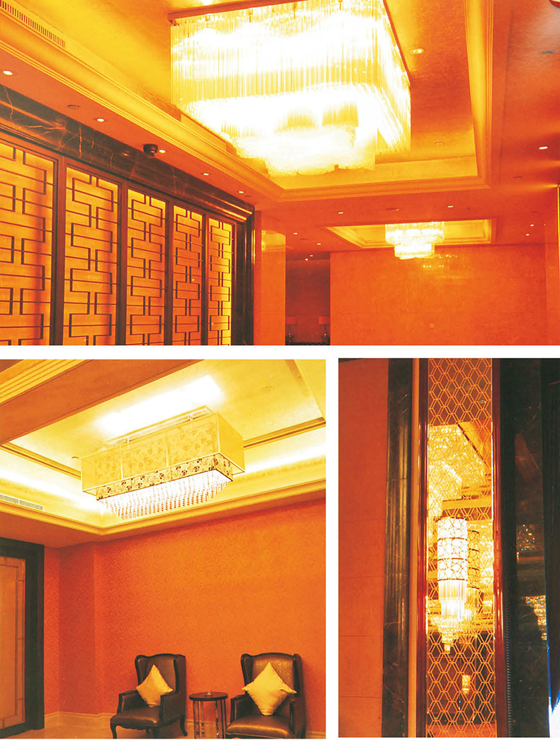 酒店工程非标艺术灯大型水晶灯定制样板