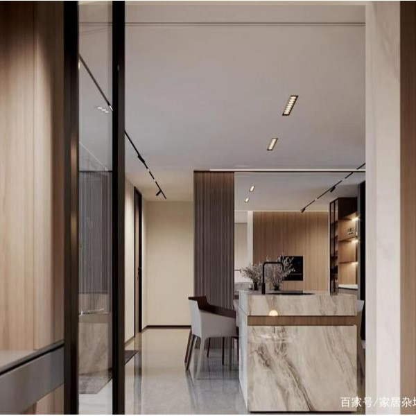 小户型可以做无主灯设计，这样会显得更大一点